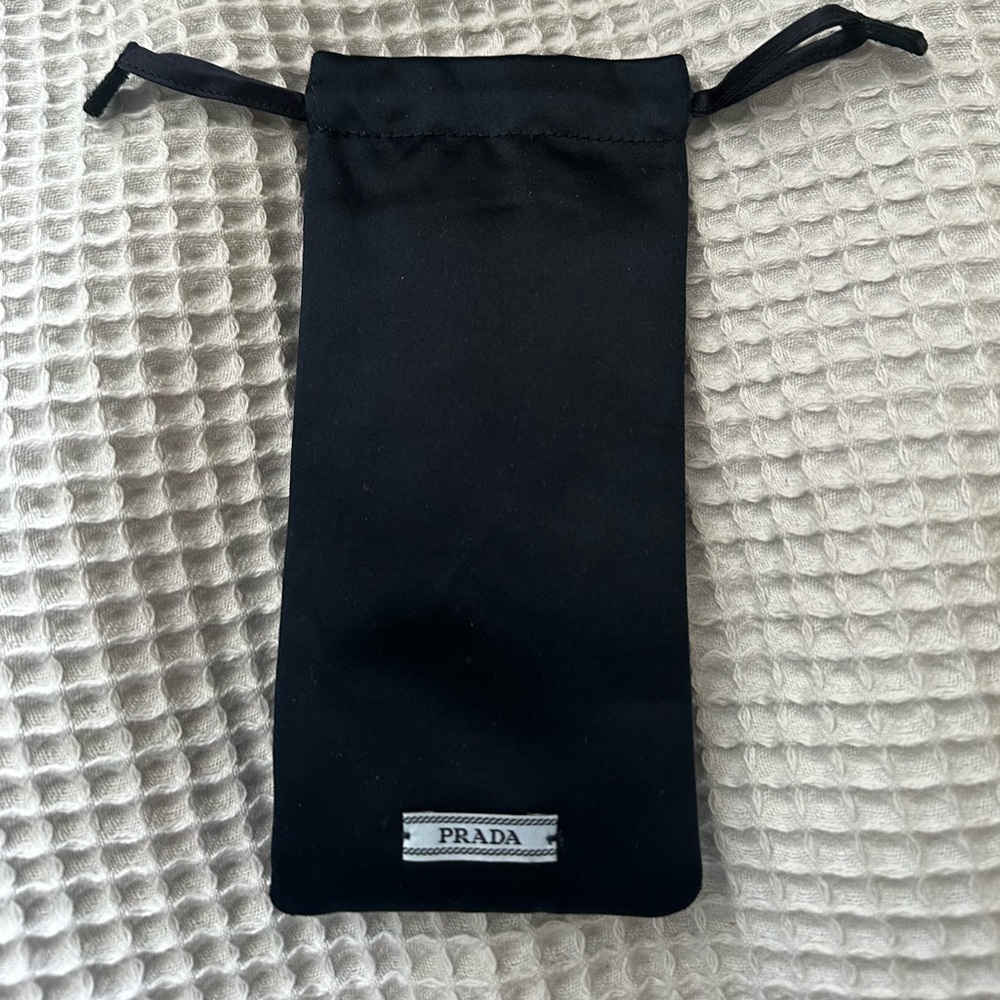Authentic Prada Padded Drawstring Sunglass /Eyeglass Pouch